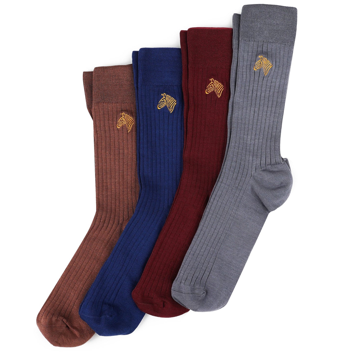 FRED TERO Men’s Crew Dress Socks – Mercerized Cotton Gift Box