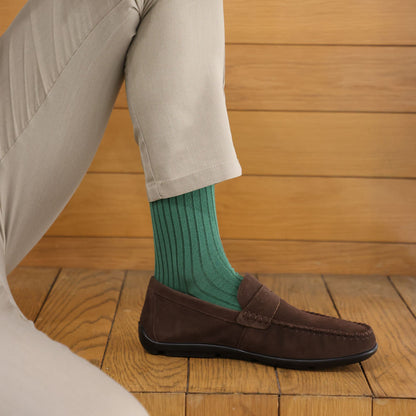 FRED TERO Men’s Crew Dress Socks – Mercerized Cotton Gift Box