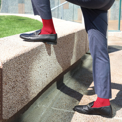 FRED TERO Men’s Crew Dress Socks – Mercerized Cotton Gift Box