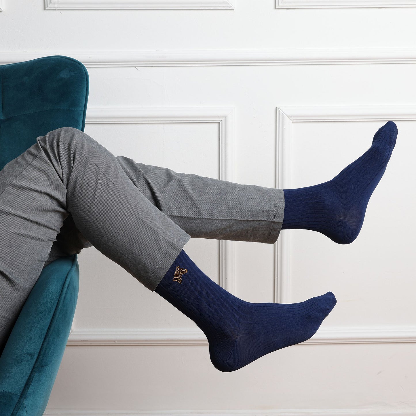 FRED TERO Men’s Crew Dress Socks – Mercerized Cotton Gift Box